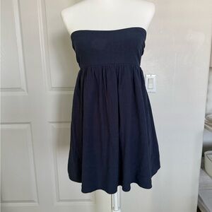 La Hearts Navy Blue Strapless Sundress